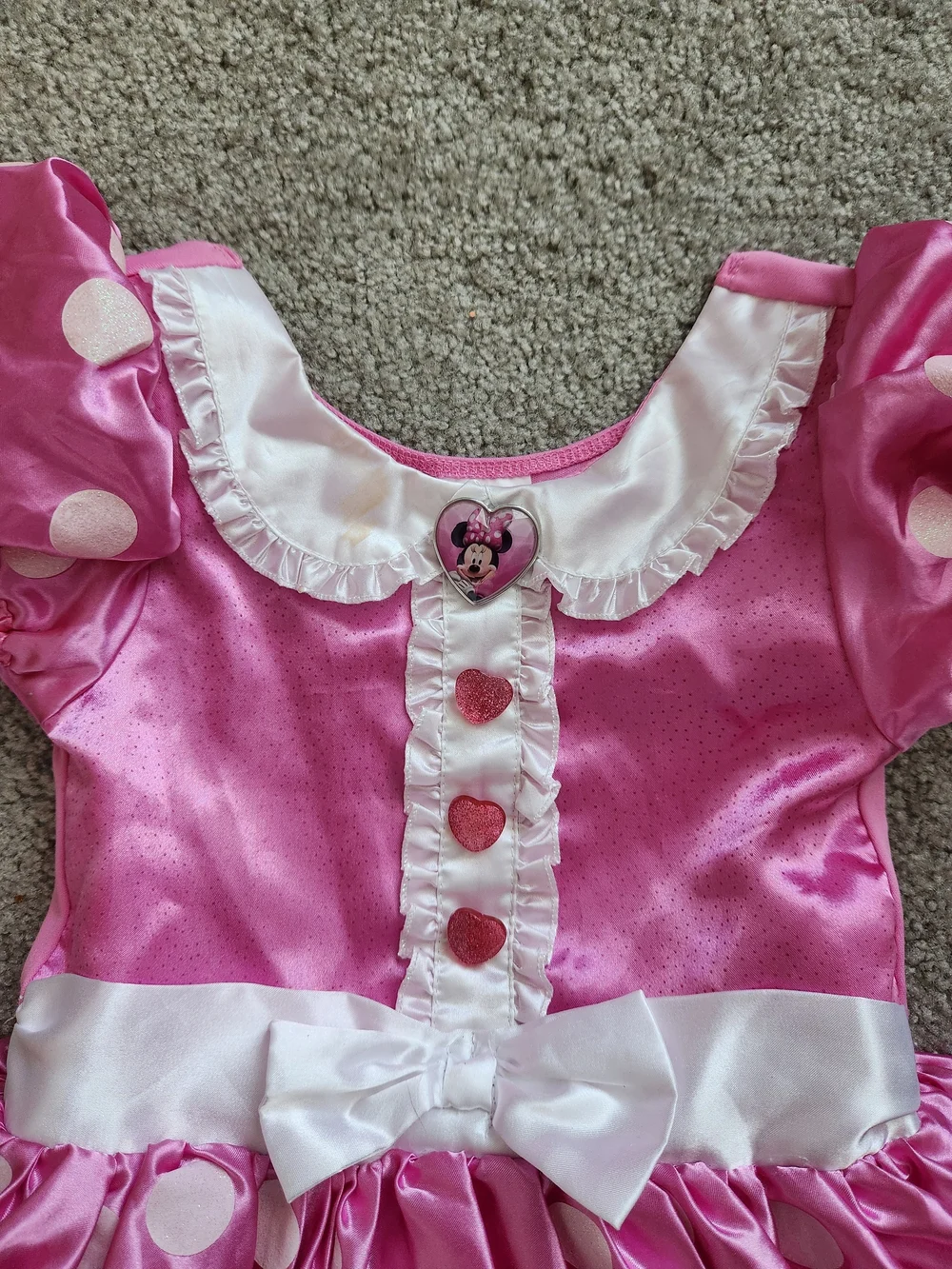 Disney Pink Minnie Mouse Polka Dot Dress Halloween Costume - 5T